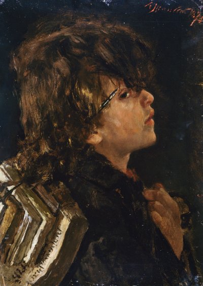 Skolpojke av Antonio Mancini
