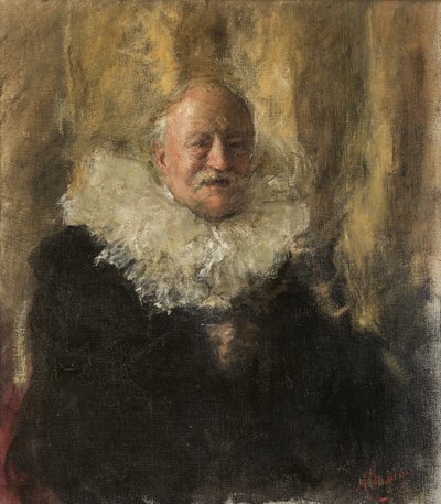 Självporträtt. av Antonio Mancini