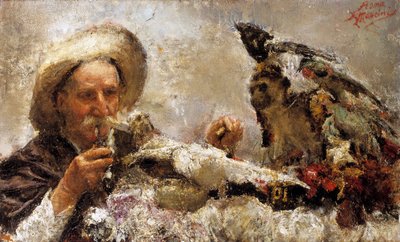 The Fortune Teller (olja på duk) av Antonio Mancini