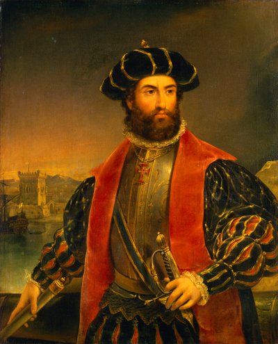 Vasco da Gama (ca 1460-1524) av Antonio Manuel da Fonseca