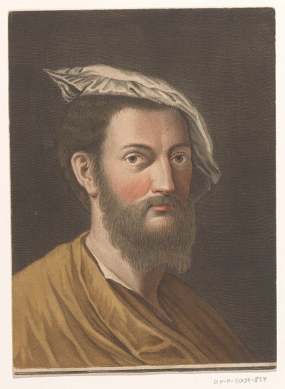 Porträtt av konstnären Francesco Primaticcio Porträtt av konstnärer (serietitel) av Antonio Pazzi