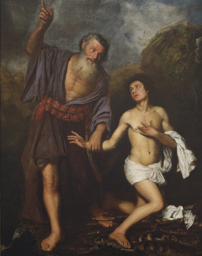 The Sacrifice of Isaac, c.1659 (olja på duk) av Antonio Pereda y Salgado