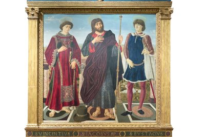 St Vincent, St James och St Eustace av Antonio Pollaiolo