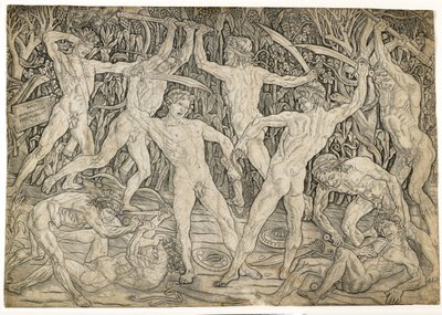 Battle of the Naken av Antonio Pollaiuolo