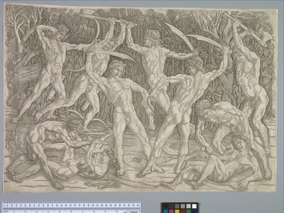 Battle of the Nudes, c.1475 av Antonio Pollaiuolo