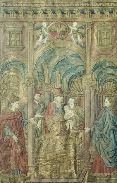 Omskärelse av St John Baptist av Antonio del Pollaiuolo (cirka 1431-1498), broderade dräkter av Antonio Pollaiuolo