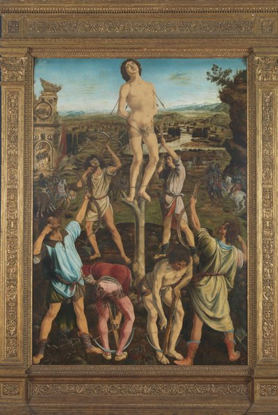 Sankt Sebastians martyrskap, 1475 av Antonio Pollaiuolo