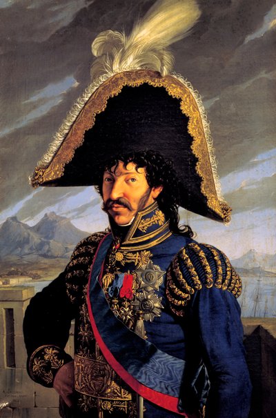 Porträtt av Joachim Murat av Antonio Raffaele Callander