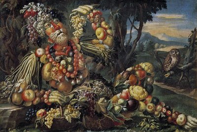 De fyra årstiderna: hösten, mellan 1685 och 1695. av Antonio Rasio
