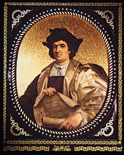 Christopher Columbus (mosaik) av Antonio Salviati