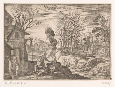 December: Grisslakt (Ibex) December (titel på objekt) De tolv månaderna (del 2) (serietitel) av Antonio Tempesta