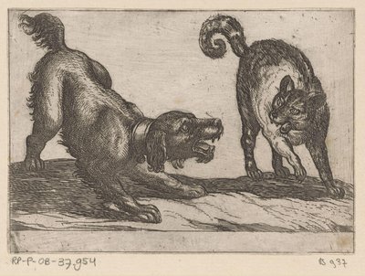 En hund som slåss mot en katt Kampdjur (serietitel) av Antonio Tempesta