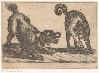 En hund som slåss mot en katt Kampdjur (serietitel) av Antonio Tempesta