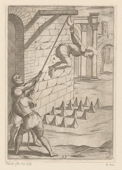 Tortyr: tappa på vassa spetsar Tortyr som lidit av kristna martyrer (serietitel) Varia tormentorum et supplicioru crudelium (...) (serietitel) av Antonio Tempesta