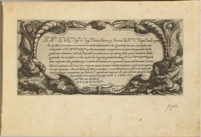 Frontispice: Dedikation till Pietro Strozzi av Antonio Tempesta