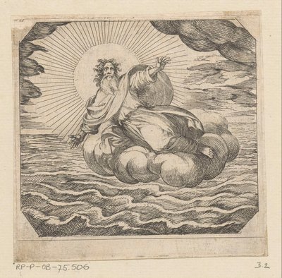 Gud skapar himmel och jord Skapande (serietitel) av Antonio Tempesta