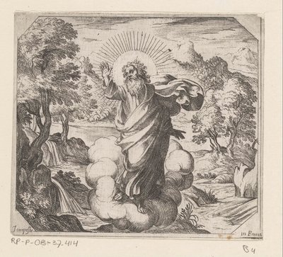Gud skapar växter och träd The Creation (serietitel) av Antonio Tempesta