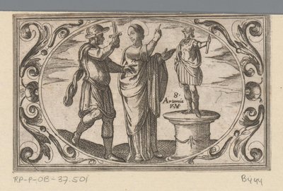 H. Artemia Romeinse martelaressen (serietitel) Imagini di moltes vergini Rom i martyrskap (serietitel) av Antonio Tempesta
