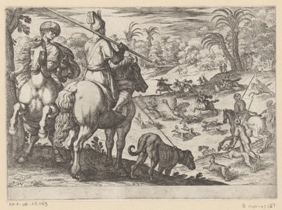 Strutsjakt Jaktscener (del 6) (serietitel) av Antonio Tempesta