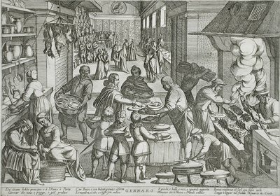 Januari: Ett kök av Antonio Tempesta