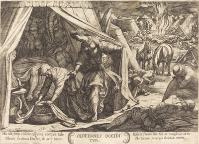 Judith och Holofernes av Antonio Tempesta