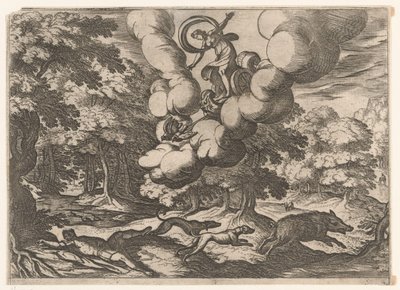 Landskap med Adonis död Landskap med mytologiska scener (serietitel) av Antonio Tempesta