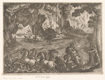 Landskap med rånet av Proserpina Landskap med mytologiska scener (serietitel) av Antonio Tempesta