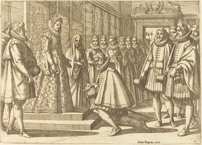 Filip av Spanien före Margareta av Österrike av Antonio Tempesta