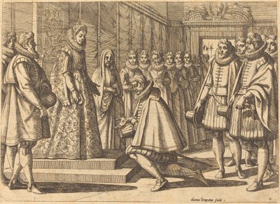 Filip av Spanien före Margareta av Österrike av Antonio Tempesta