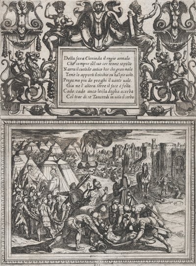 Plåt 12: Illustration till Canto XII, från Torquato Tassos 