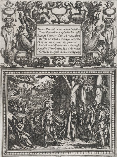 Plåt 18: Illustration till Canto XVIII, från Torquato Tassos 