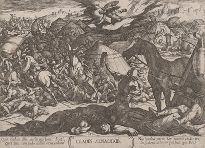 Tavla 21: Herrens ängel som besegrar Sanheribs armé, från 