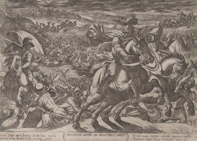 Plåt 2: Abraham befriar sin brorson Lot, från 