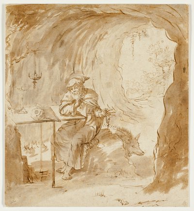 Sankt Antonius med galten av Antonio Tempesta