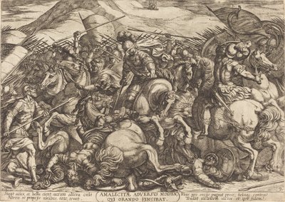 Amalikiternas nederlag av hebréerna av Antonio Tempesta