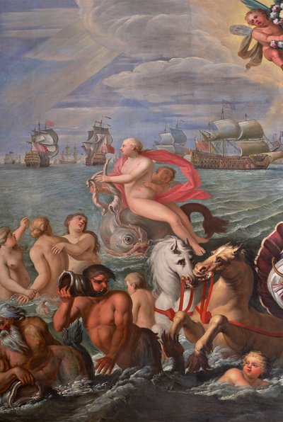 Detalj från Drottningens salong av Antonio Verrio