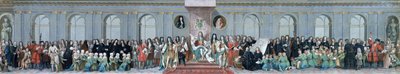James II (1633-1701) tar emot de matematiska lärdarna på Christ