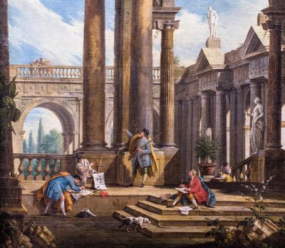 Arkitektonisk fantasi av Antonio Visentini