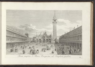 Se på San Marcoplein och San Marco i Venedig St. Markus större område Prospekt till samma tempel (titel på objektet) Gezichten op bugemenen en pleinen in Venetië (serietitel) Mer berömda utsikter över staden Venedig, från Antoniuskanalens plåtar X av Antonio Visentini