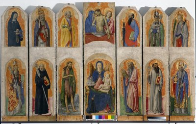 Polyptyk av Praglia, ca 1448 av Antonio Vivarini