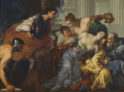 Lucretias död av Antonio Zanchi