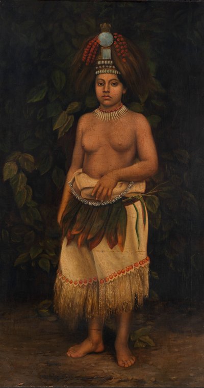 Samoansk kvinna, ca. 1885-1899. av Antonio Zeno Shindler