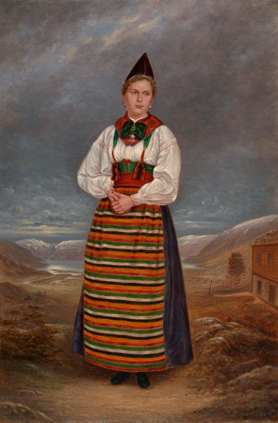 Svensk dam, ca. 1893. av Antonio Zeno Shindler