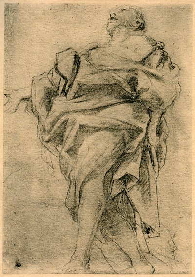 Studie för figuren av en apostel, 1913. av Antonio da Correggio