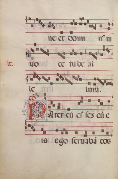 Dekorerad initial P av Antonio da Monza