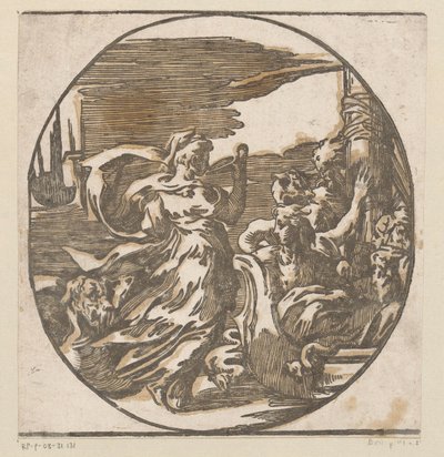 Cirkeldrickande av Antonio da Trento (possibly)