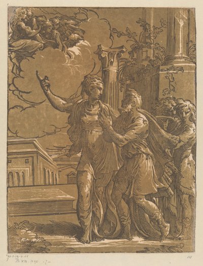 Kejsar Augustus och den tiburtinska sibylla av Antonio da Trento