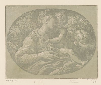 Maria med barnet och Johannes Döparen Maria med rosen av Antonio da Trento