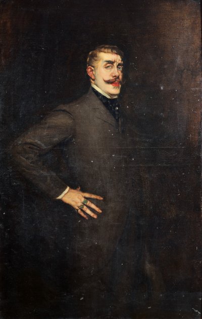 Antonio de La Gandara - Porträtt av Jean Lorrain av Antonio de la Gandara