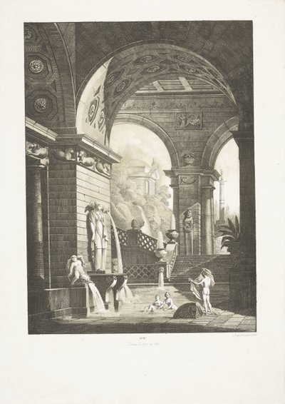 Badande kvinnor av Antonio de Pian